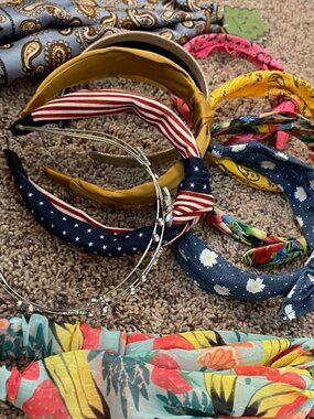 Headband & Hair Accessories Lot Knotted Bandana Boho Floral USA Scarf Bundle 10